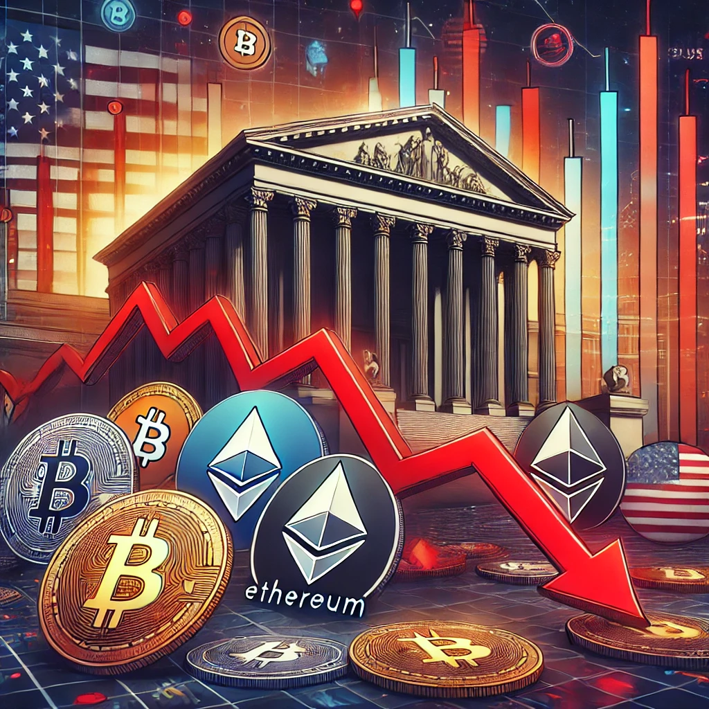 Cryptocurrency prices collectively decline amid US regulatory escalation